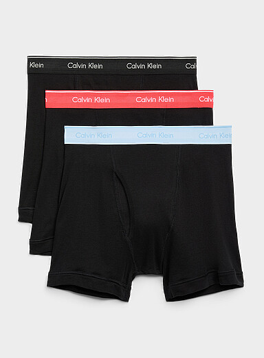 4" ultra-comfortable stretch boxer briefs Cotton 3-pack