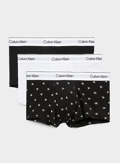 Les boxeurs courts taille basse 3 po Icon Cotton Stretch Emballage de 3