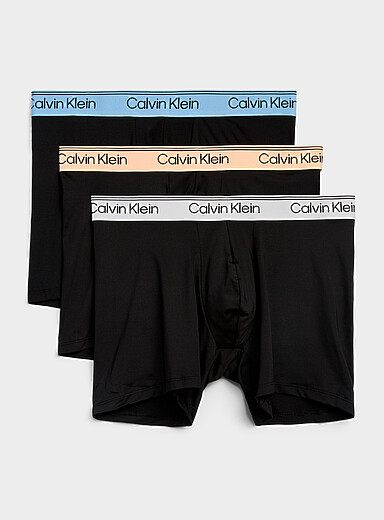 5" contrast-waist boxer briefs Recycled polyester 3-pack