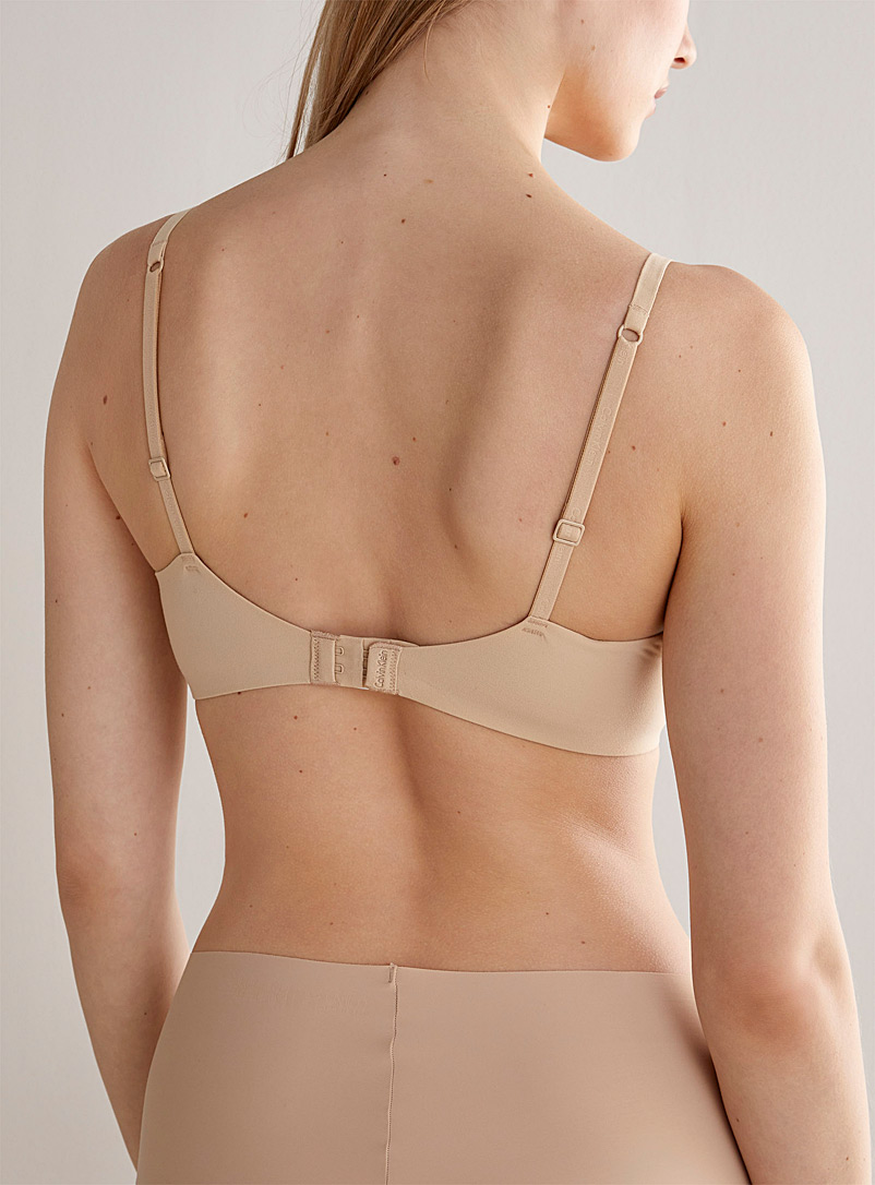 Calvin Klein Black Perfectly Fit second skin plunge bra for women