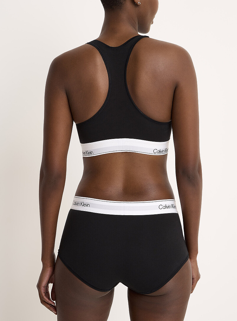 Calvin Klein: La gar&ccedil;onne extensible bande logo Coton et modal Blanc pour femme