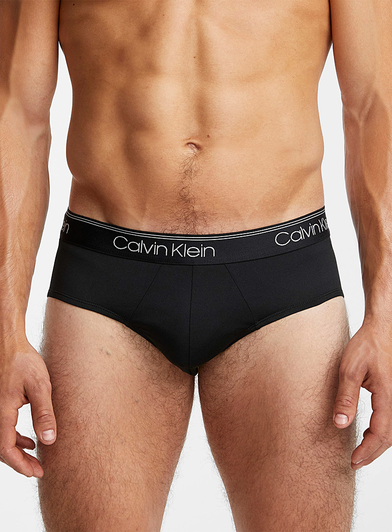 Black classic briefs Recycled polyester 3-pack product image 2
