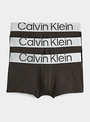 Black Reconsidered Steel trunks 3-pack | Calvin Klein | Shop Men's  Underwear Multi-Packs Online | Simons