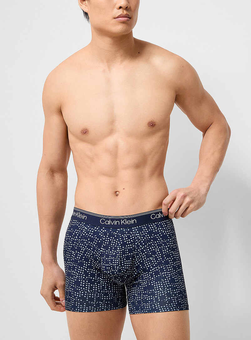 6" solid/dot stretch boxer briefs Recycled polyester 3-pack product image 2