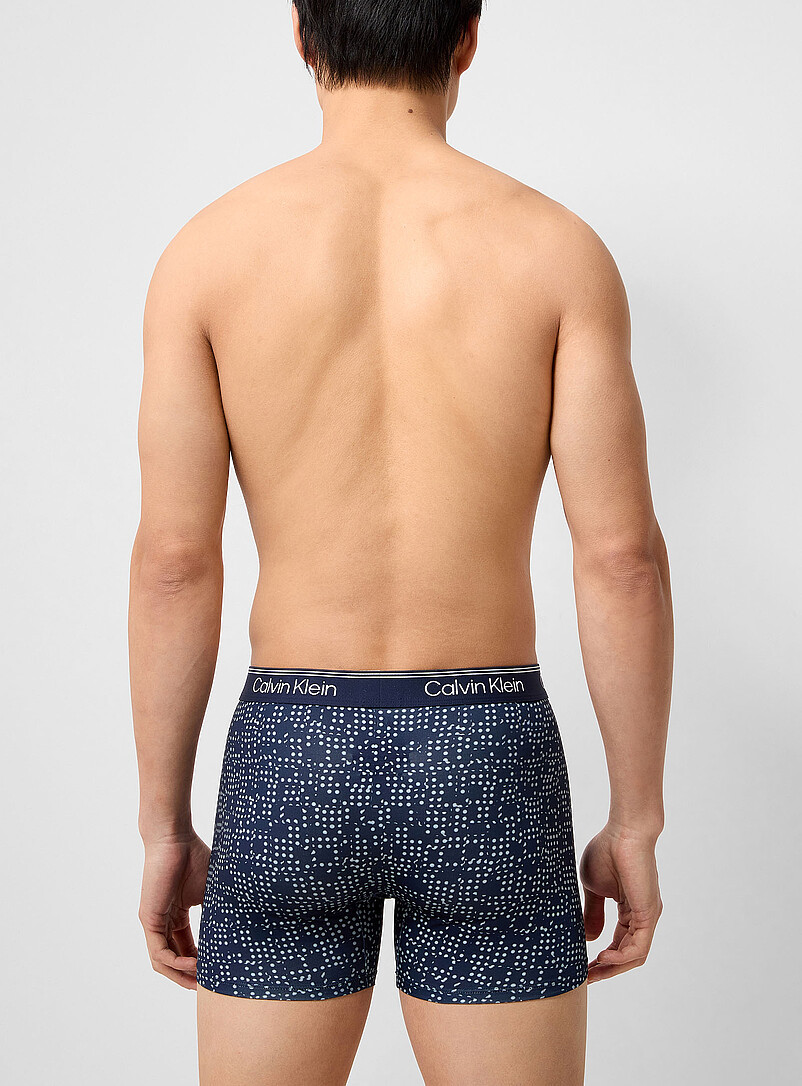 6" solid/dot stretch boxer briefs Recycled polyester 3-pack product image 3