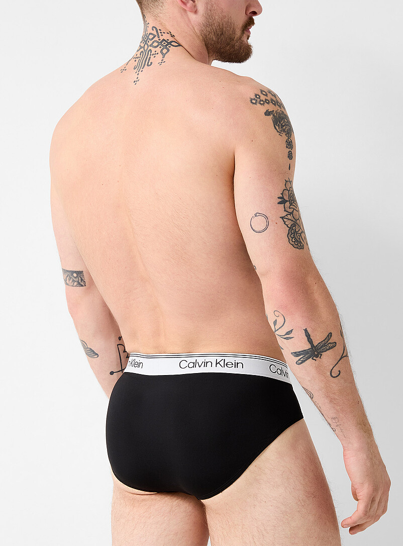 Contrast-waist stretch briefs Recycled polyester 3-pack product image 3