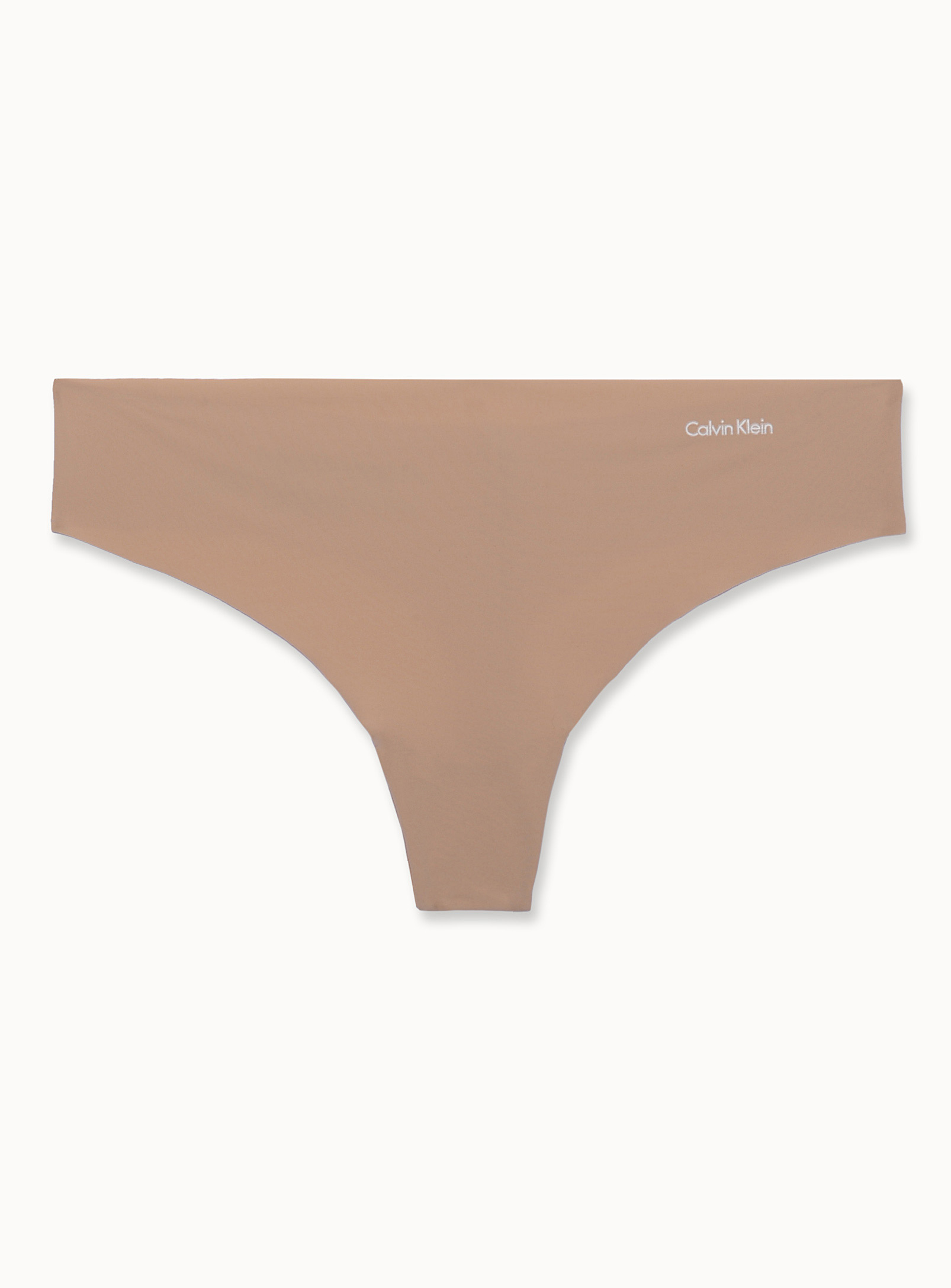 Calvin Klein - Laser-cut thong (Women, Beige, MEDIUM)