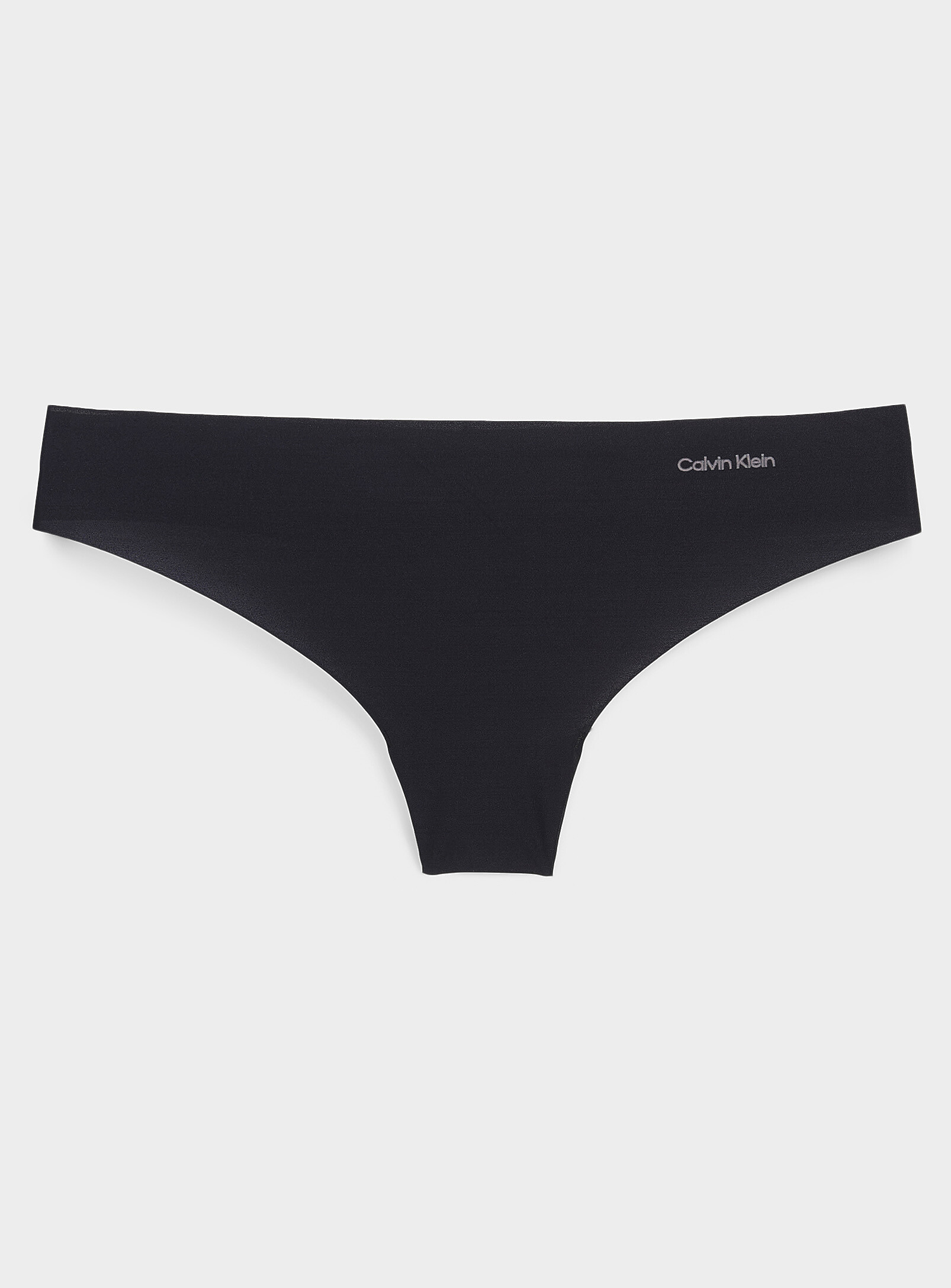 Calvin Klein - Laser-cut thong (Women, Black, LARGE)