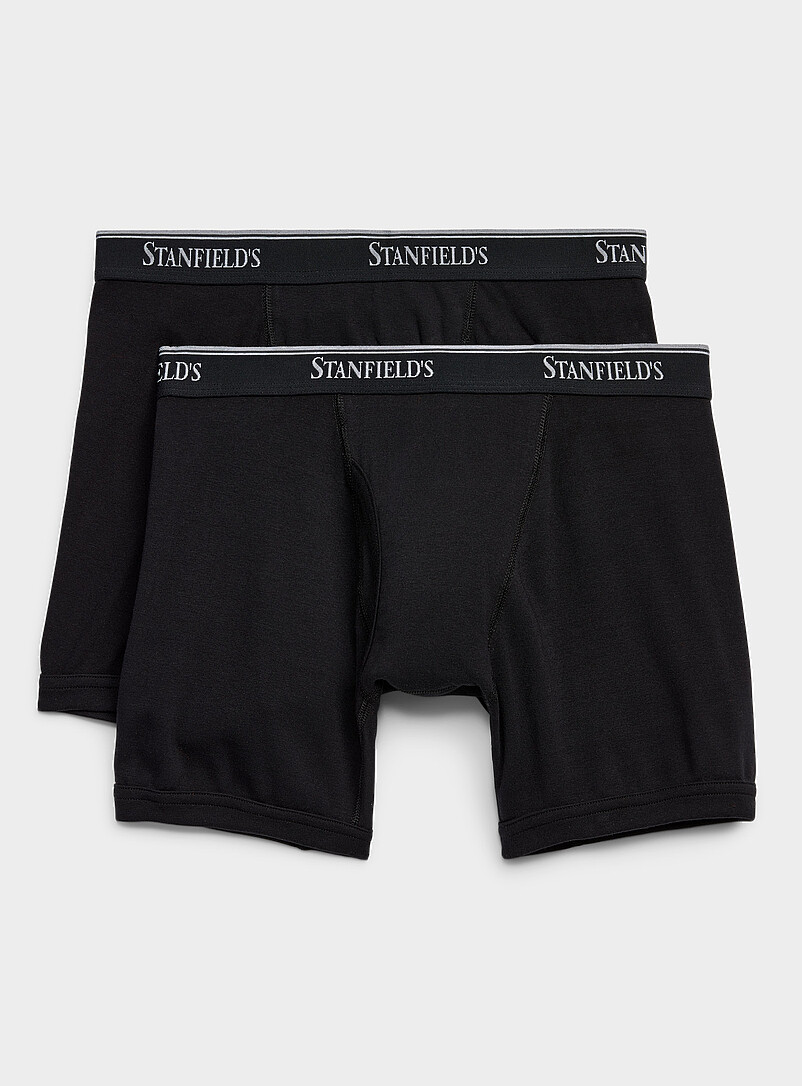 6" ultra-comfortable solid boxer briefs Flex 2-pack product image (primary)
