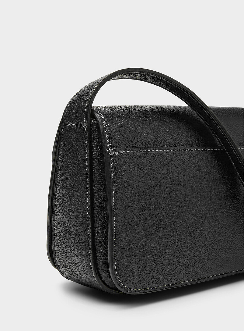 Simons Hazelnut Small textured minimalist crossbody bag for women