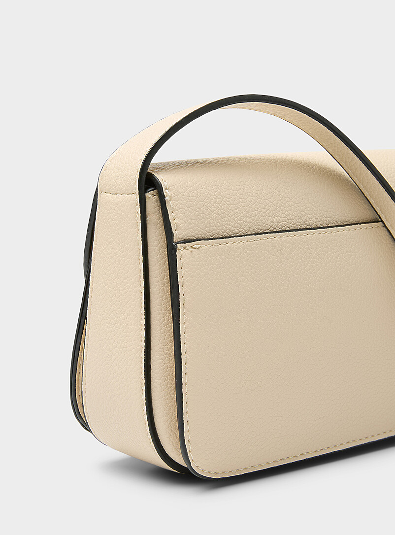 Simons Hazelnut Small textured minimalist crossbody bag for women