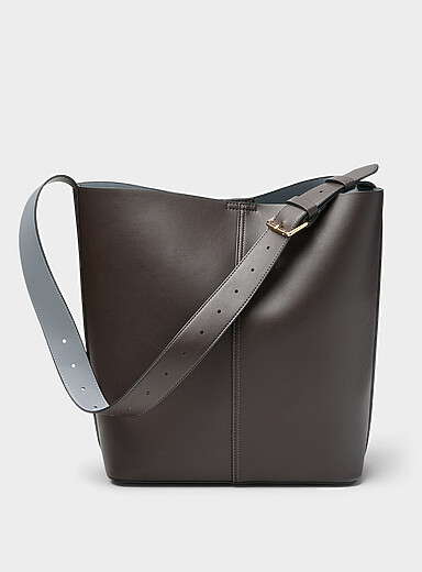 Minimalist belt-handle hobo bag