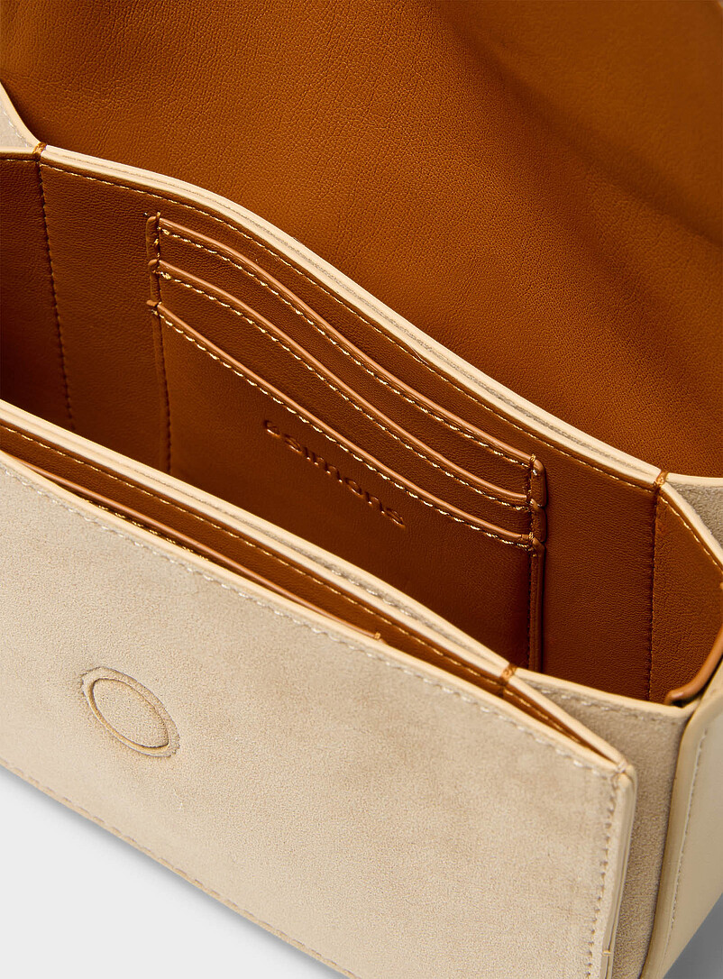 Simons Taupe Minimalist crossbody bag for women