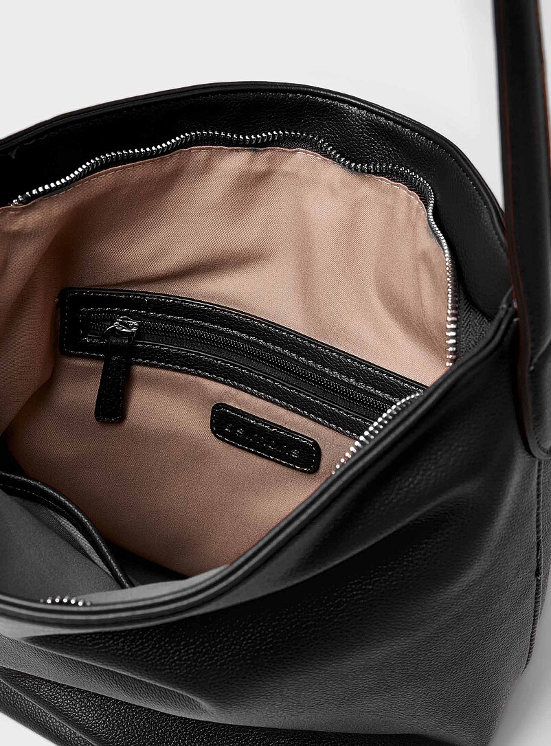Simons: Le sac besace grenu souple Chocolat - Espresso pour femme