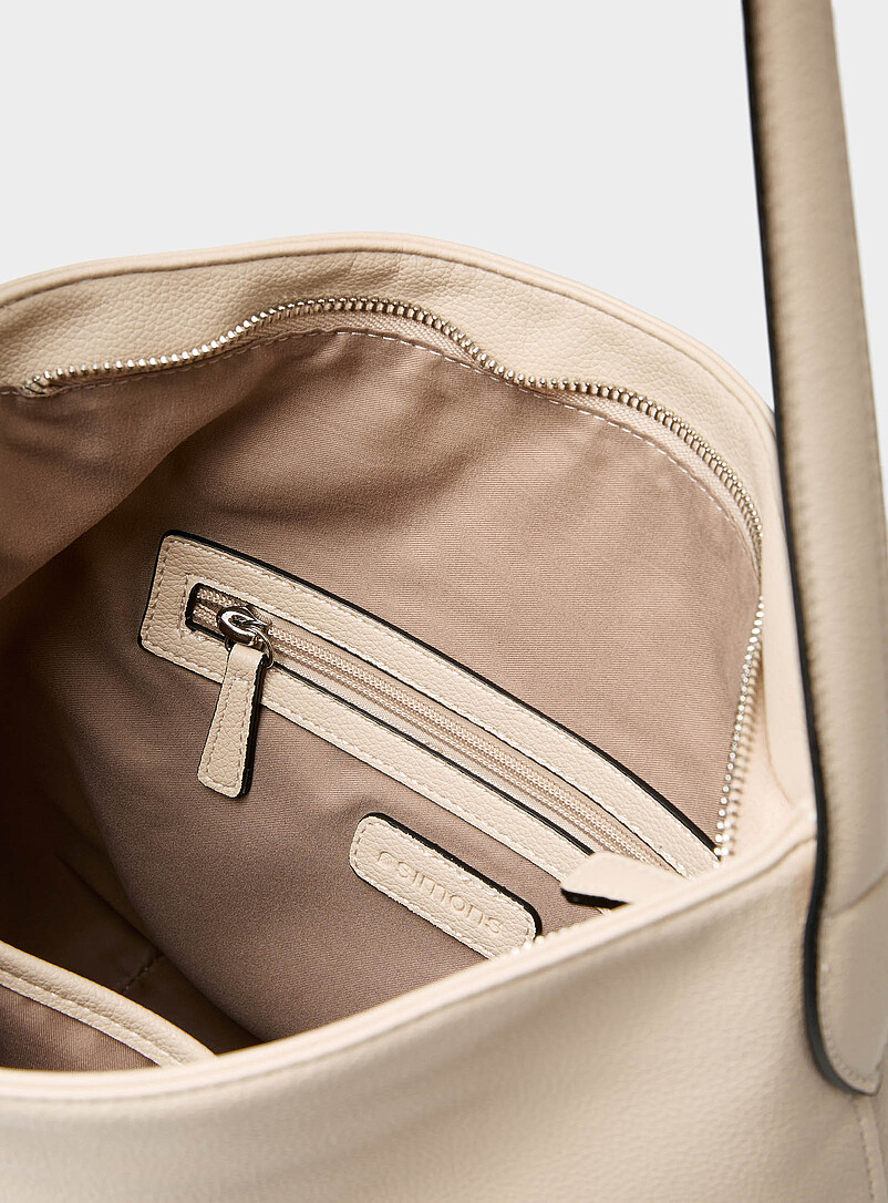 Simons: Le sac besace grenu souple Chocolat - Espresso pour femme