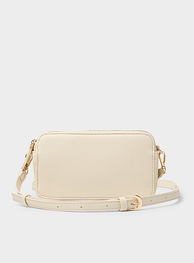 Simons Red Double-compartment minimalist crossbody bag for women