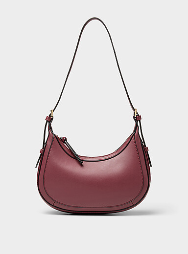 Simons: Le petit sac d'&eacute;paule arrondi uni Noir pour femme