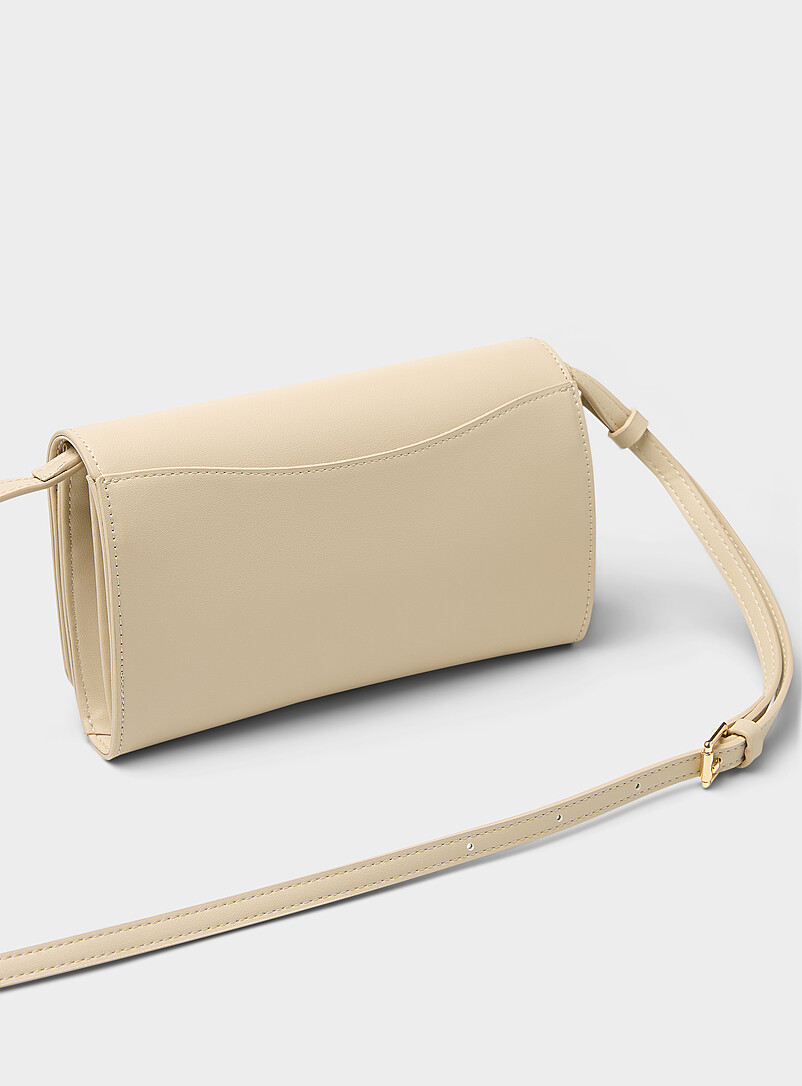 Simons Black Organized minimalist clutch for women