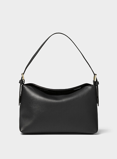Le sac d'&eacute;paule faux cuir structur&eacute; lisse