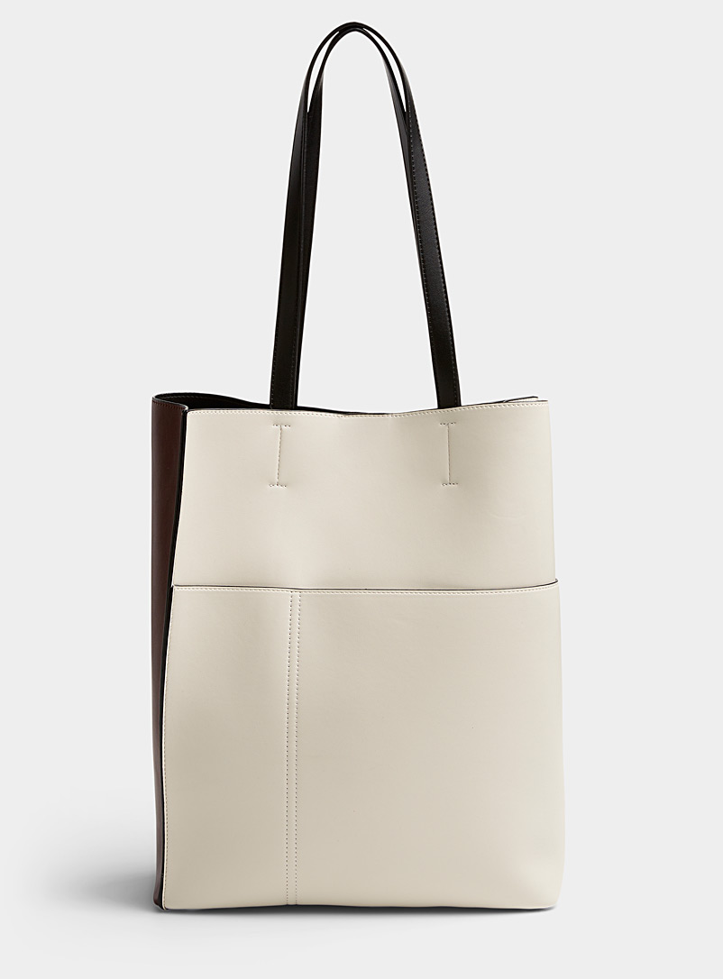 Simons Assorted Two-tone tote for women