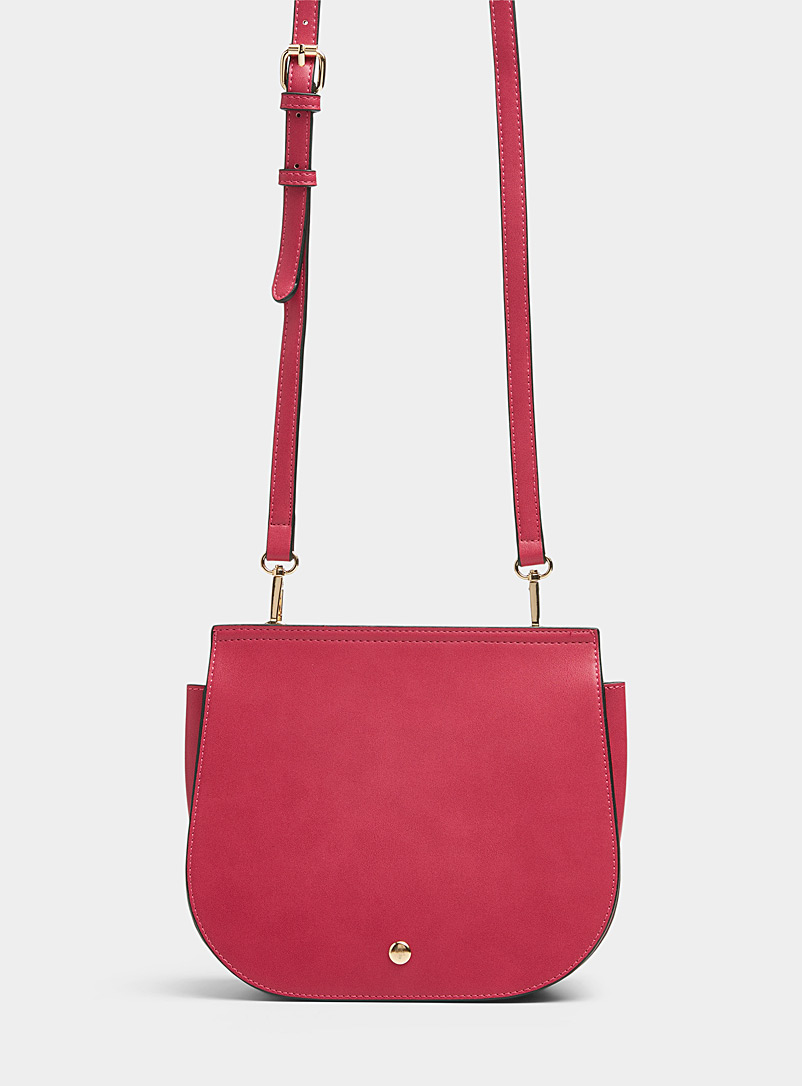 Simons Medium Pink Minimalist messenger bag for women