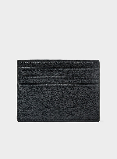 Le porte-cartes en cuir pochette zipp&eacute;e