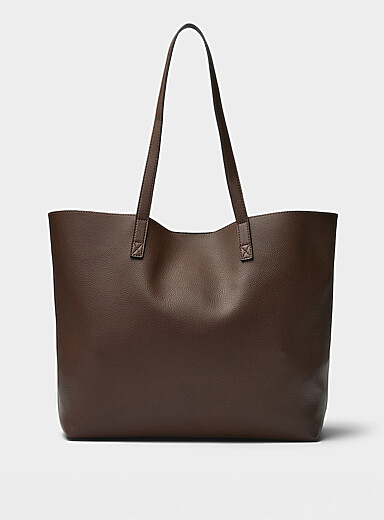 Grained minimalist tote bag
