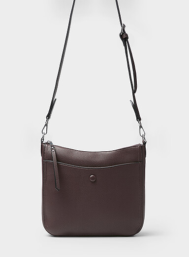 Metallic detail crossbody bag