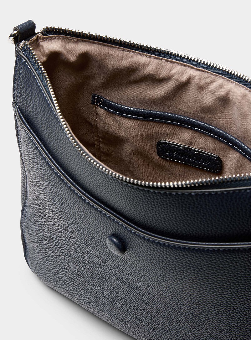 Simons: Le sac bandouli&egrave;re d&eacute;tails m&eacute;talliques Bleu marine - Bleu nuit pour femme