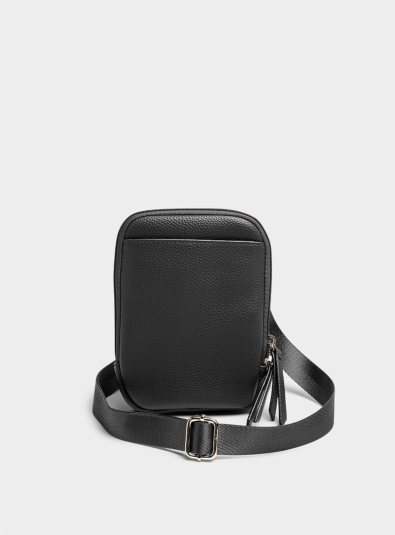 Textured zipped phone clutch product image (primary)