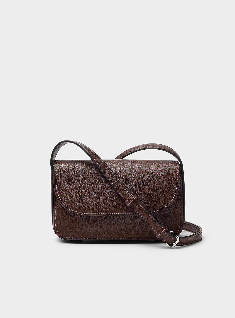 Small textured minimalist crossbody bag product image (primary)