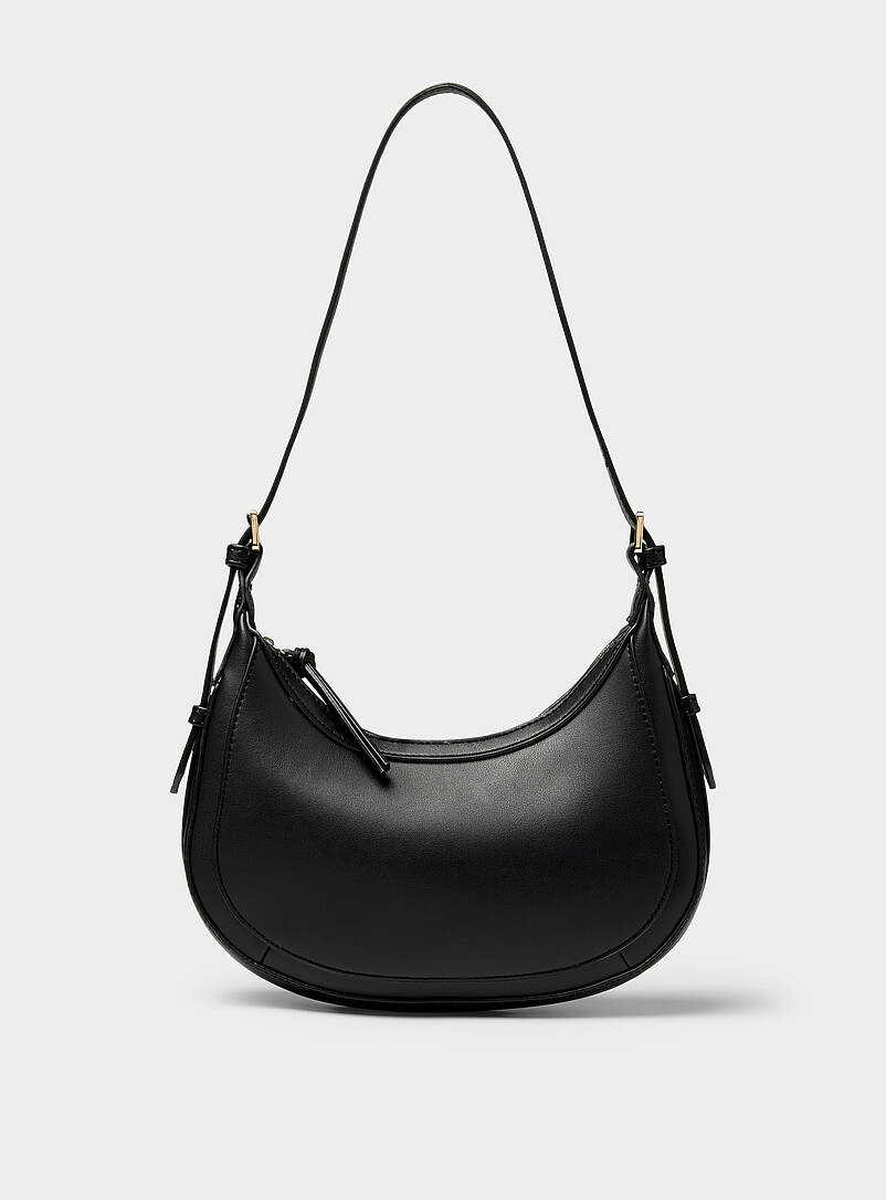 Solid small rounded shoulder bag product image (primary)