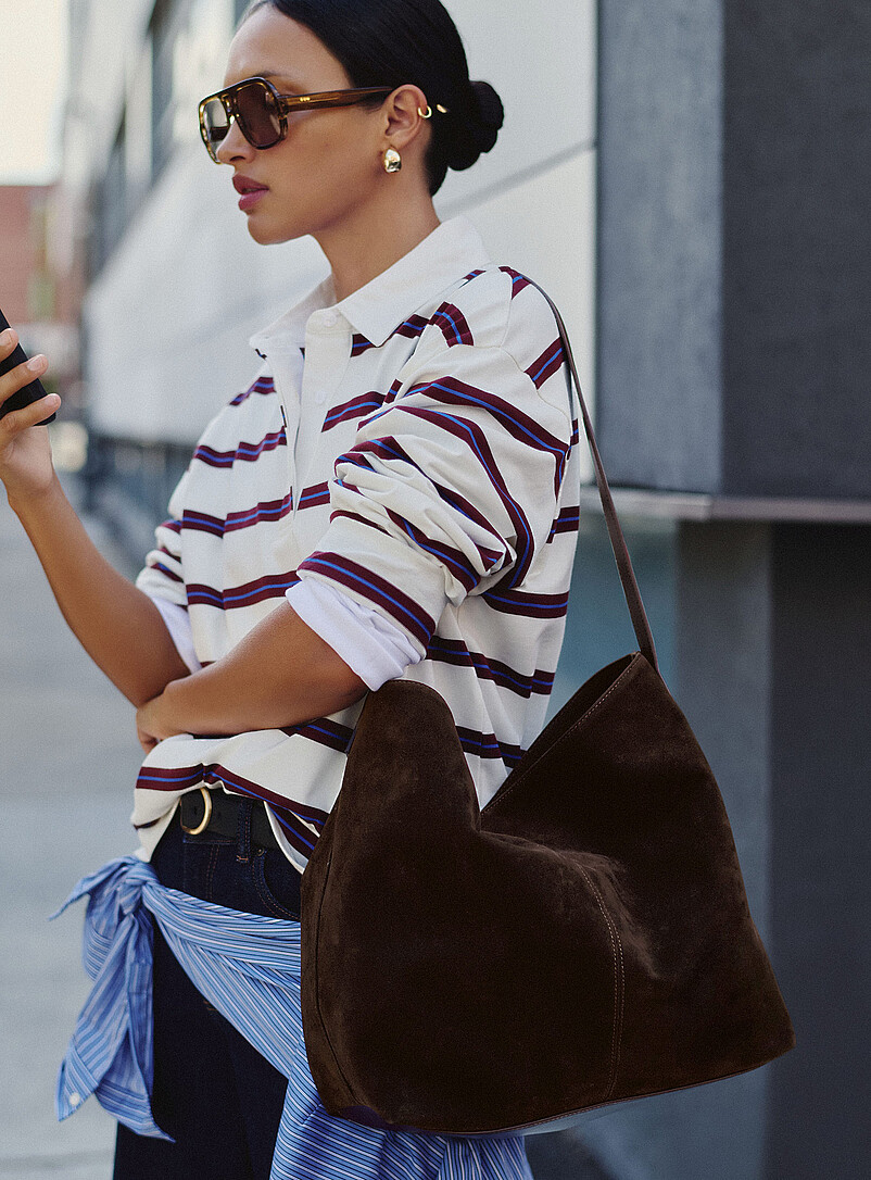 Supple Square Hobo Bag