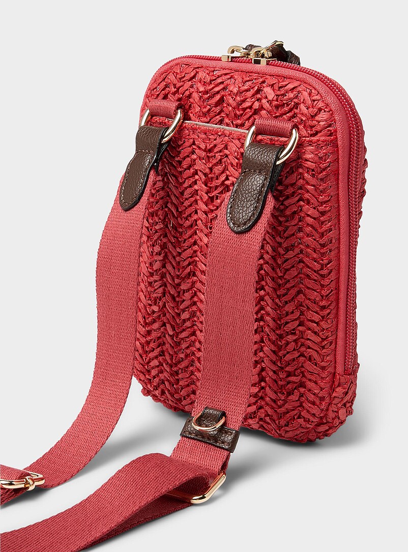 Braided straw phone clutch product image 2
