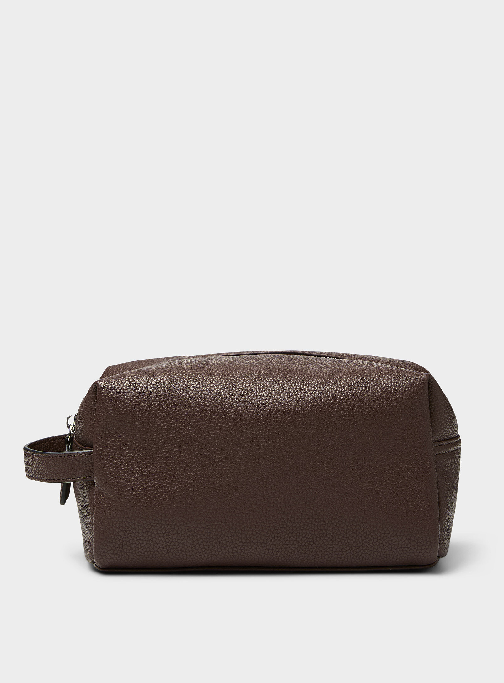 Le 31 - Pebbled leather travel case (Men, Brown, ONE SIZE)