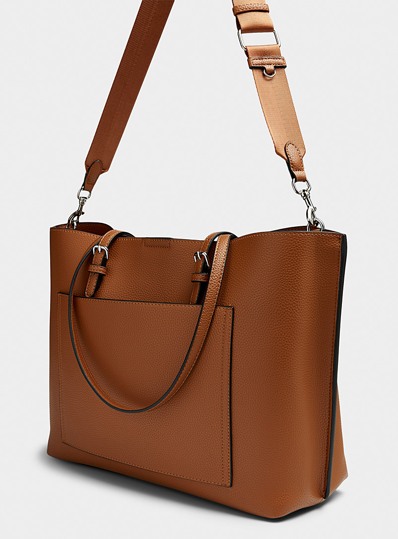 Large minimalist work tote bag With suitcase loop product image 2