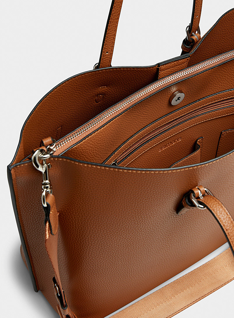 Large minimalist work tote bag With suitcase loop product image 3