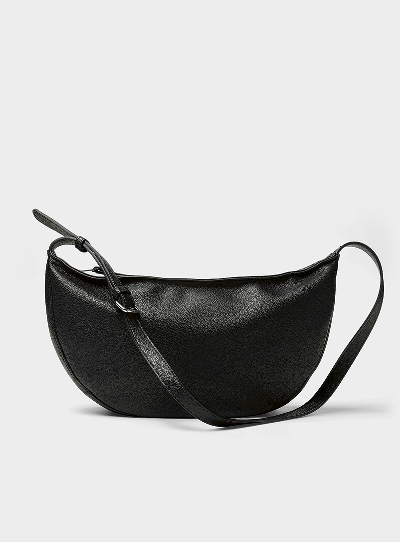 Pebbled half-moon bag product image (primary)