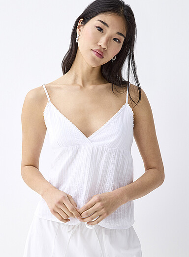 Broderie anglaise and bows cami