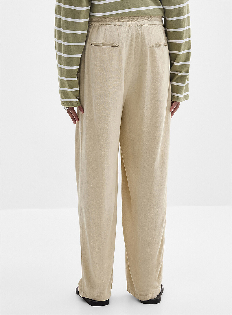 Linen-viscose easy pant Loose fit | Djab | | Simons