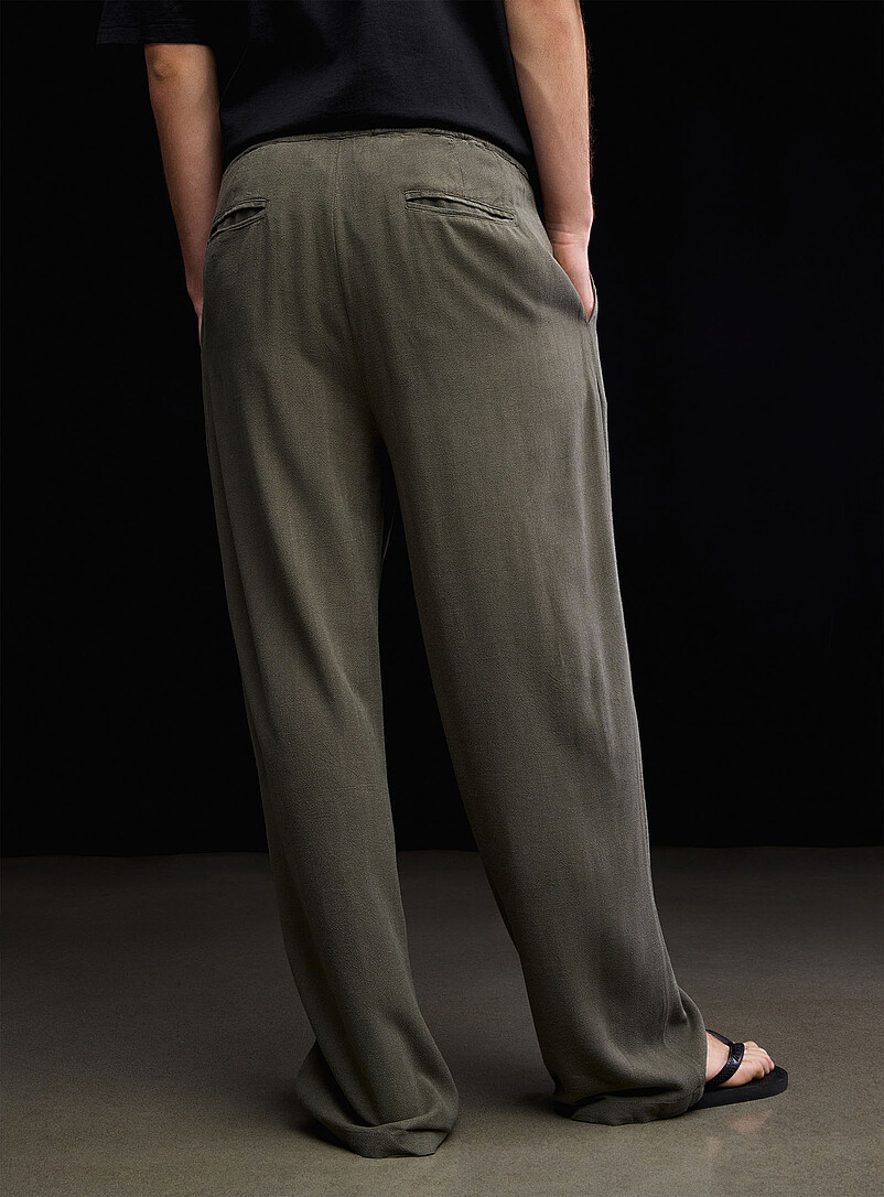 Djab Sand Linen-viscose easy pant <b>Loose fit</b> for men