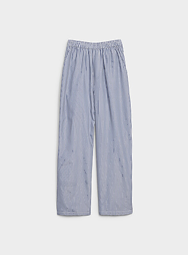 Le pantalon relax rayures binaires <b>Coupe ample</b>