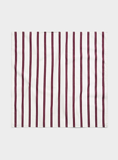 Burgundy stripe neckerchief