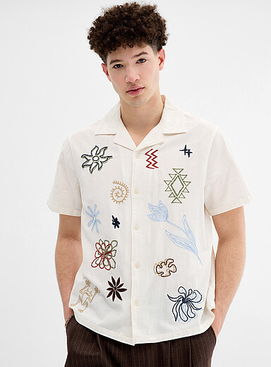 La chemise cabana broderies gribouillis