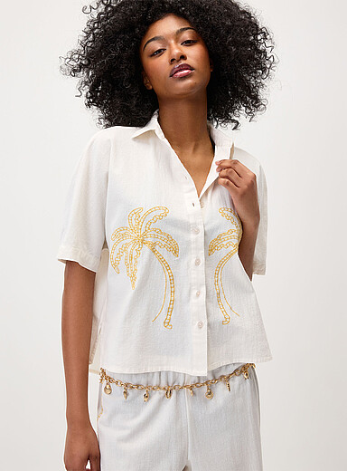 Summer embroidery shirt