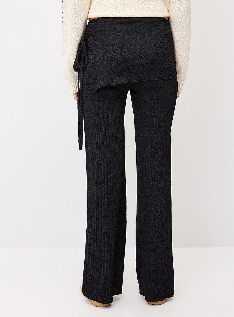 Crinkled wraparound pant product image 3