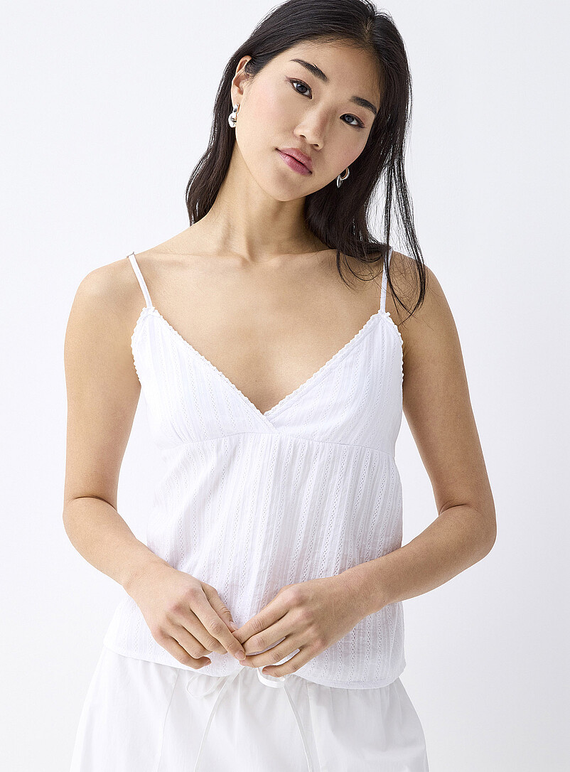 Broderie Anglaise And Bows Cami
