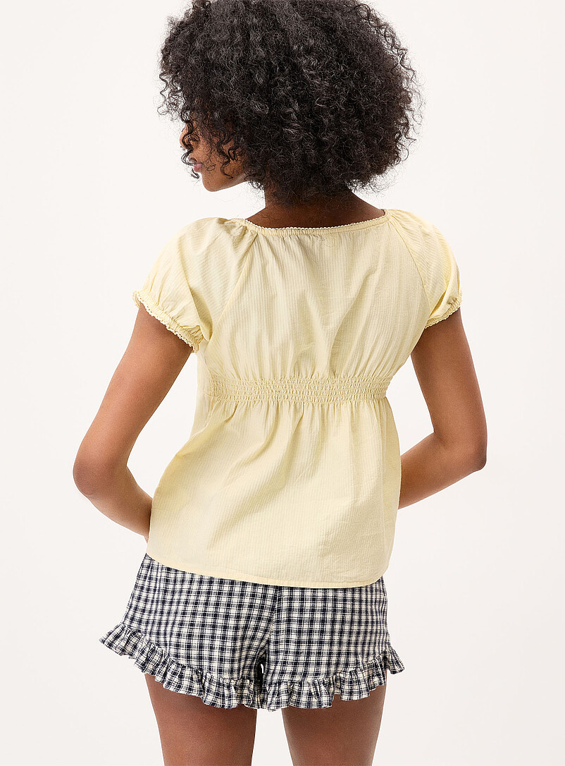 Scoop-neck peasant blouse product image 3