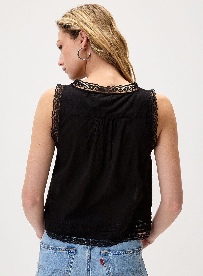 Lace details buttoned cami product image 3