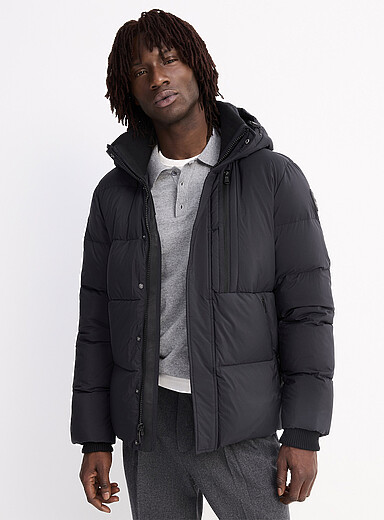 Pajar Canada Black Jericho quilted parka for men